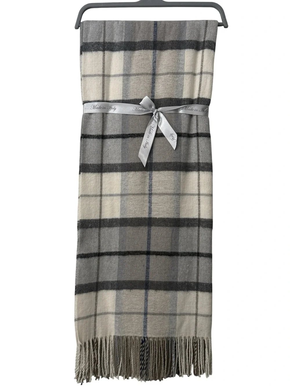 Discover Europe La Limonaia Tessuti Plaid Throw Blanket NWT